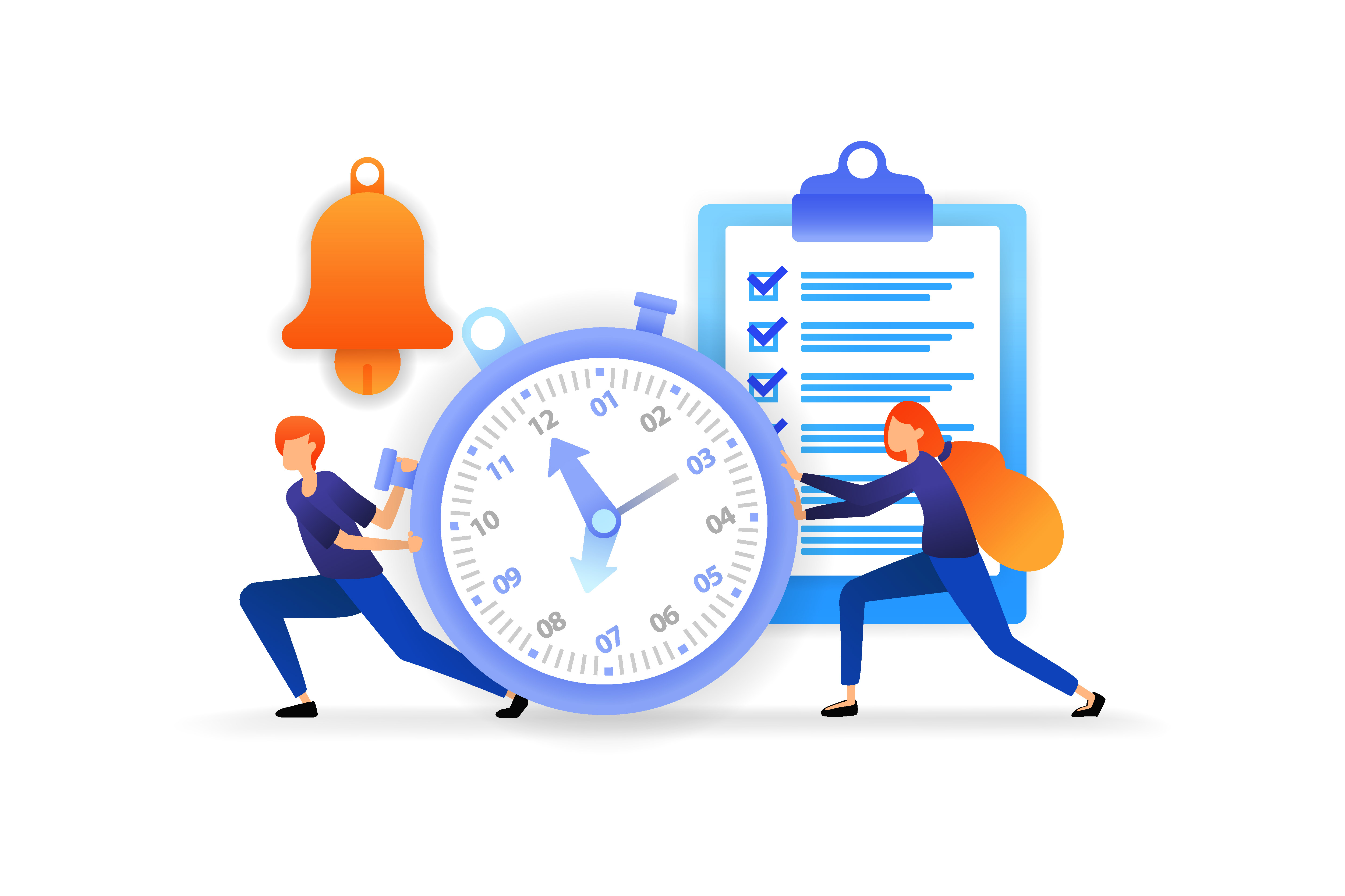 determine-and-manage-time-complete-work-deadlines-to-streamline-business-speed-for-successful-careers-illustration-concept-for-landing-page-web-ui-banner-poster-template-background-free-vector